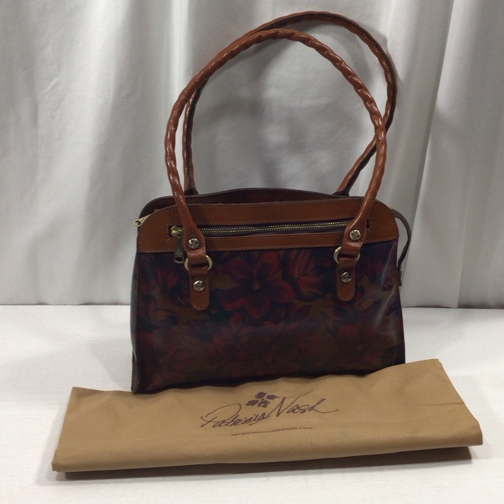 Patricia Nash Calvi Leather Satchel Bag